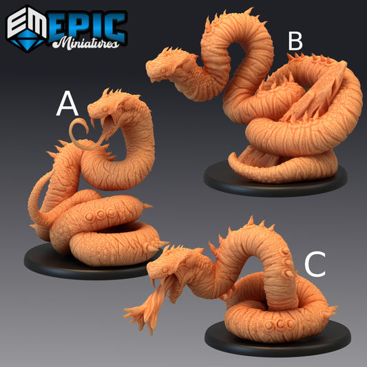 Giant Sand Snake - Epic Miniatures 