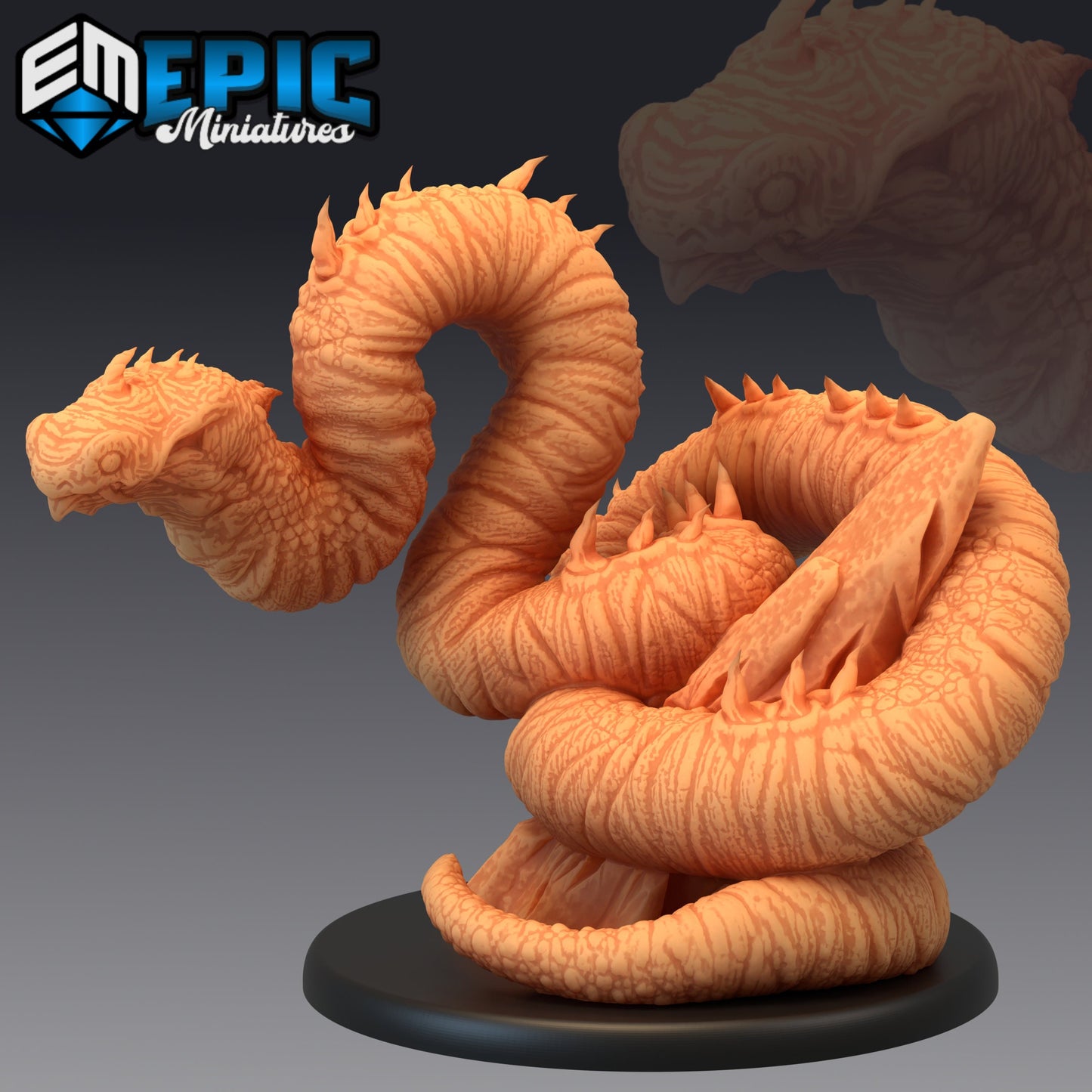 Giant Sand Snake - Epic Miniatures 