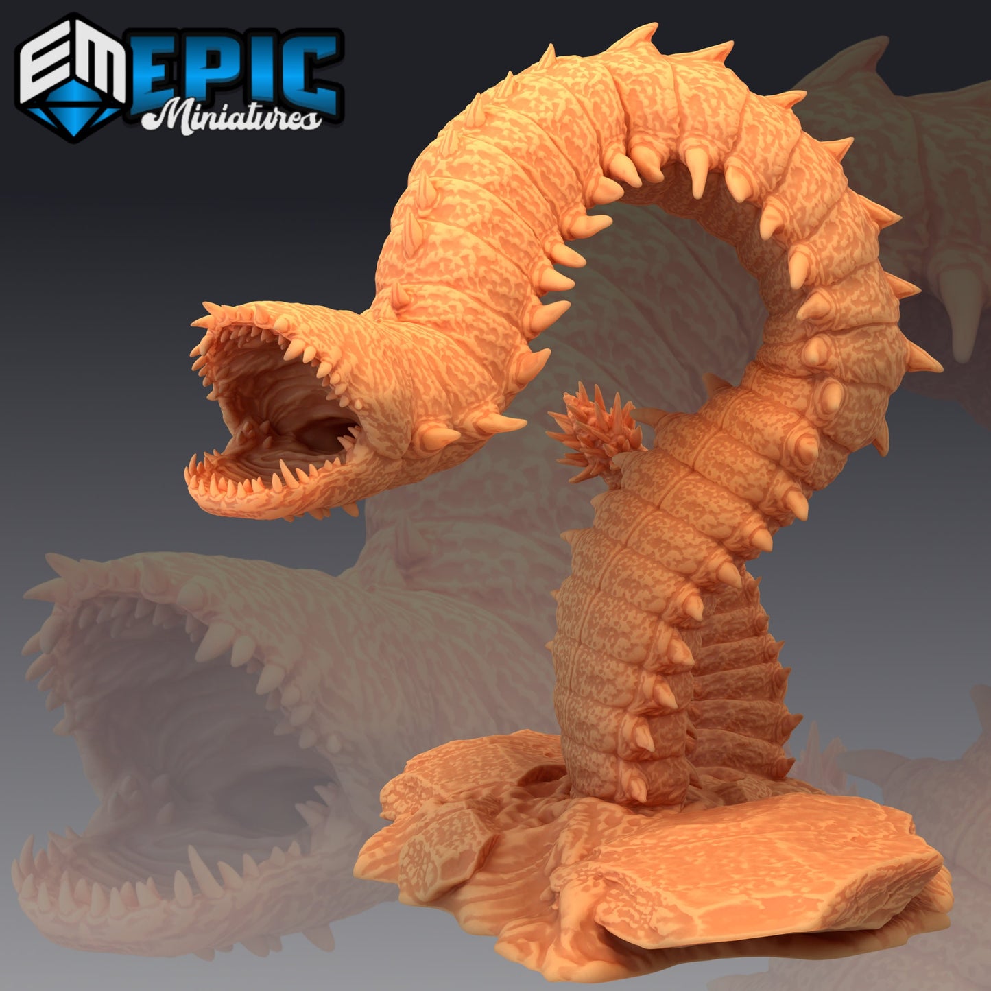 Purple Worm - Epic Miniatures 