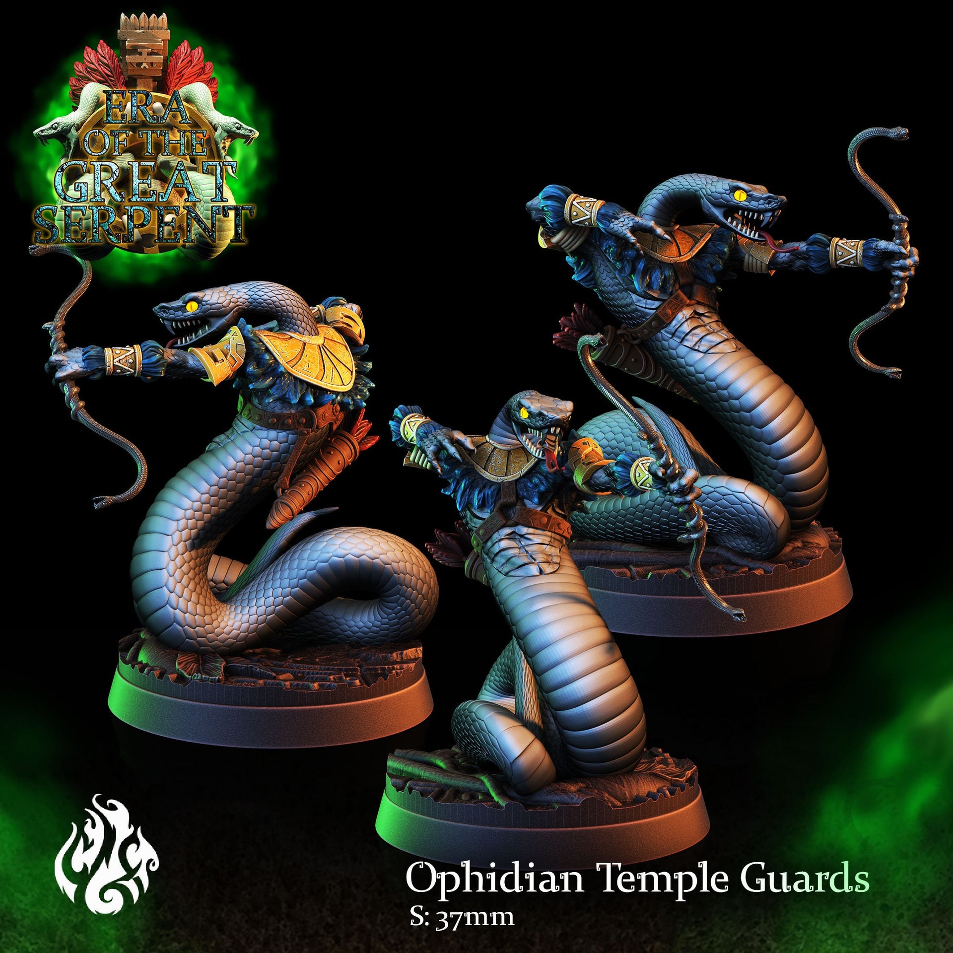 Ophidian Temple Guard- Crippled God Foundry - Era of the Great Serpent  