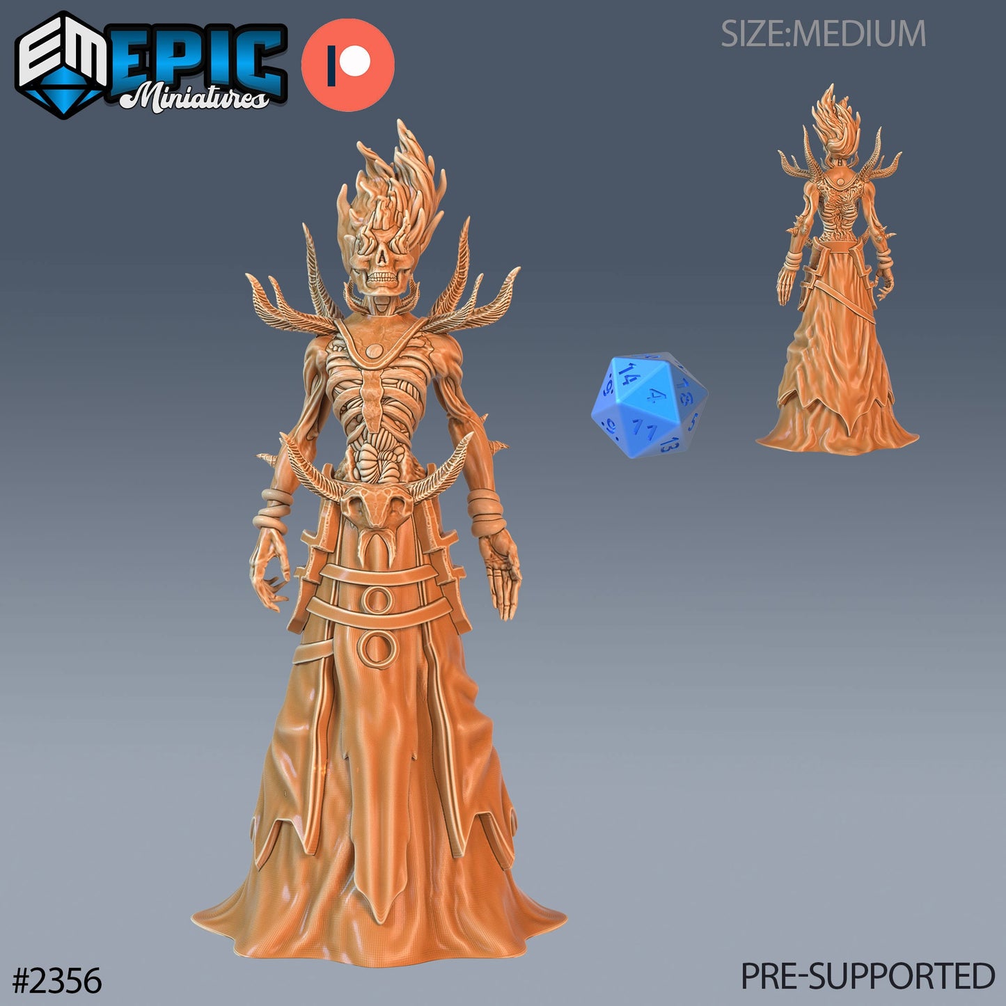 Flame Lich - Epic Miniatures 