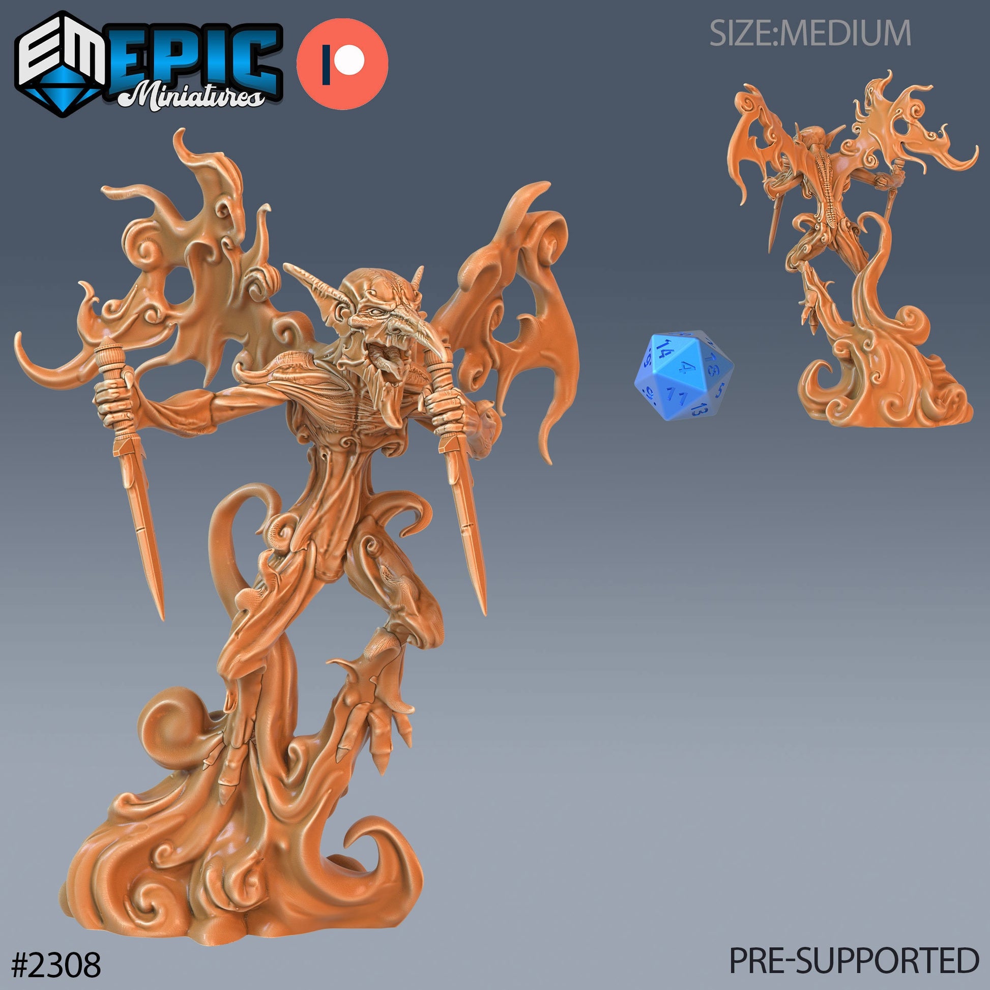 Smoke Mephit - Epic Miniatures 