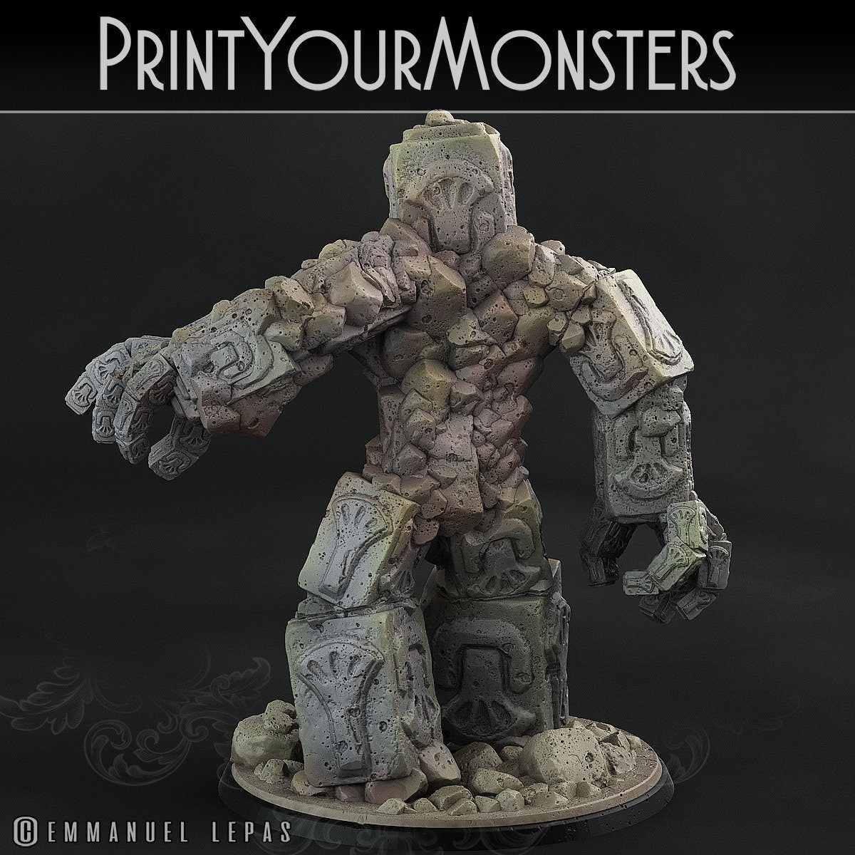 Rock Golem - Print Your Monsters