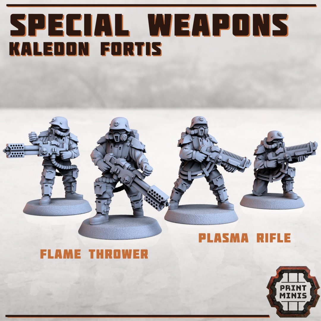 Kaledon Fortis Special Weapons  - Print Minis 