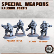 Kaledon Fortis Special Weapons  - Print Minis 