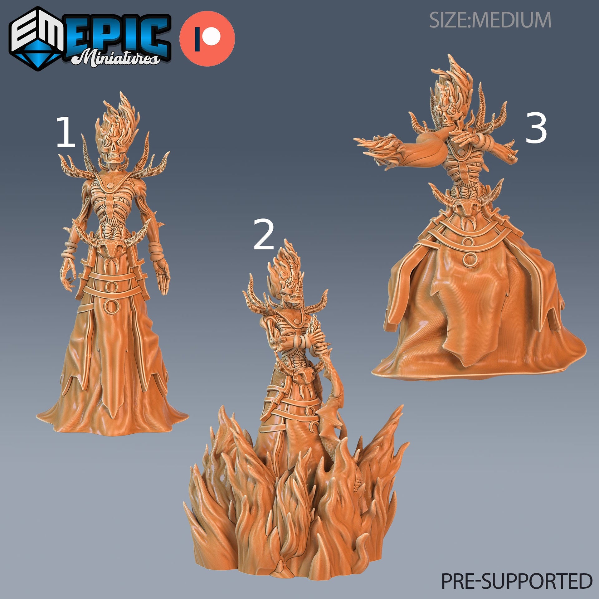 Flame Lich - Epic Miniatures 