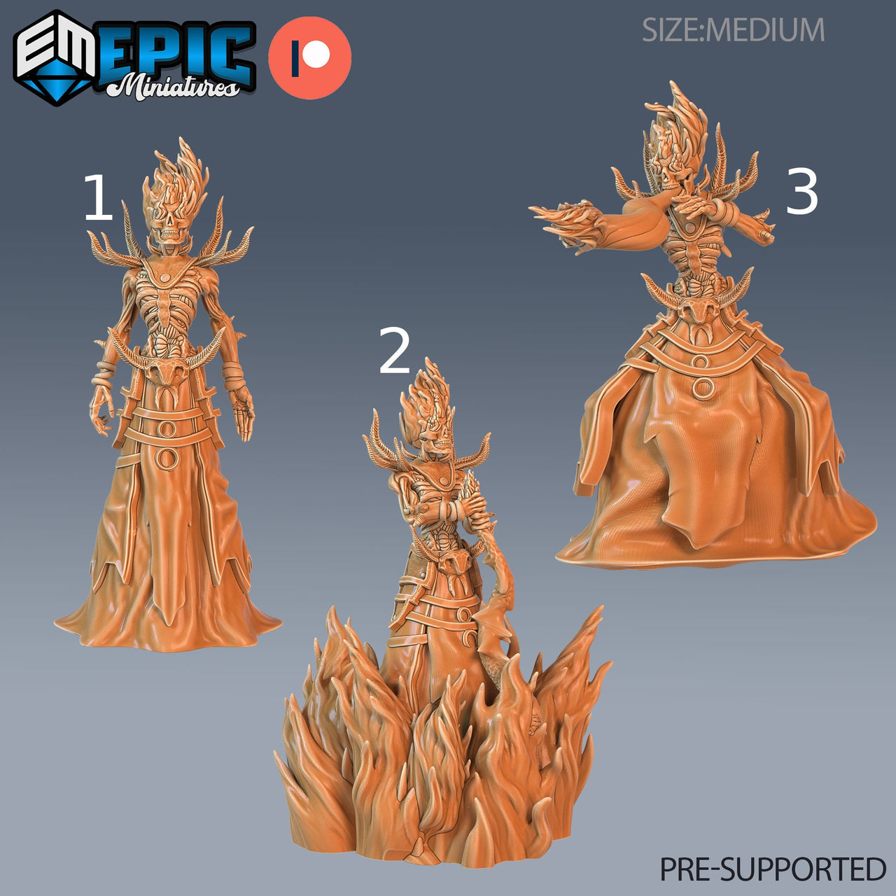 Flame Lich - Epic Miniatures