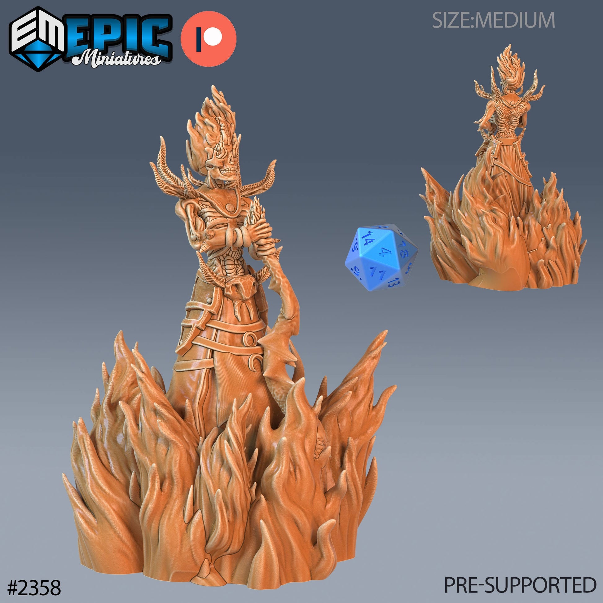 Flame Lich - Epic Miniatures 