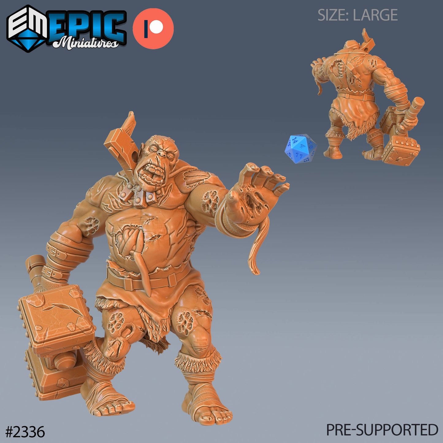 Ogre Zombie - Epic Miniatures 