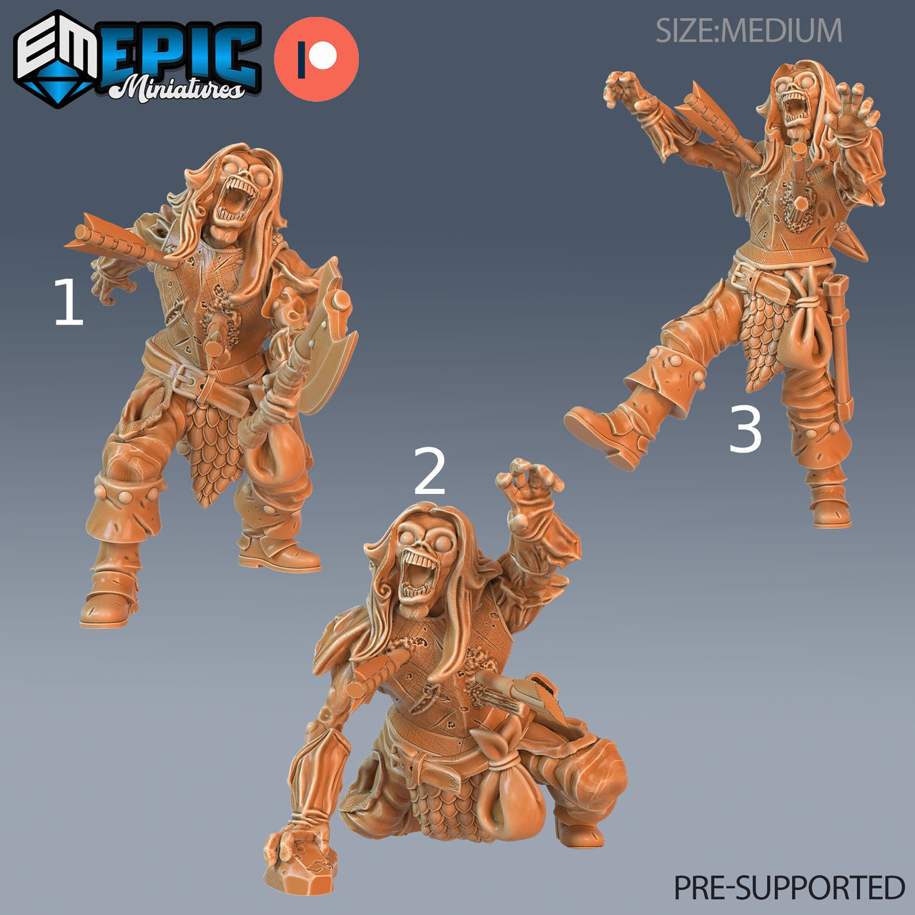 Zombie Warrior - Epic Miniatures