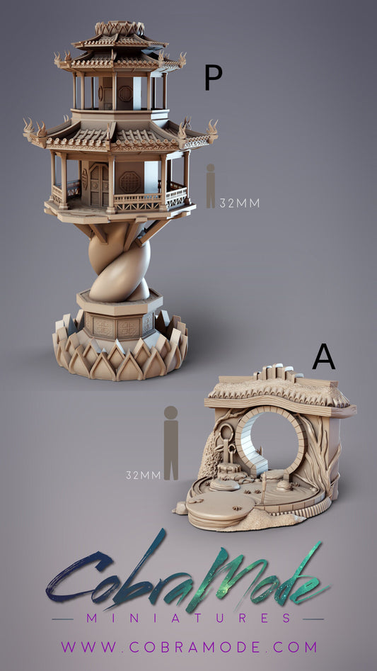 Flying Pagoda Terrain - Cobra Mode 