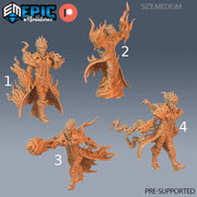 Fire Genasi Adventurer - Epic Miniatures 