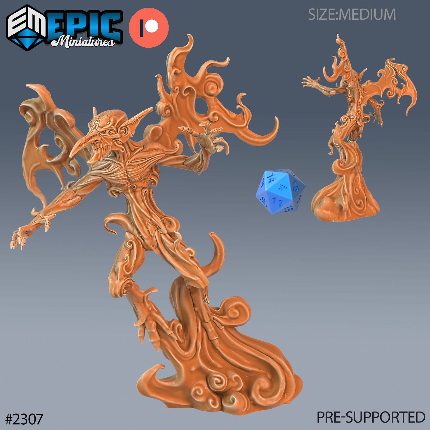 Smoke Mephit - Epic Miniatures 