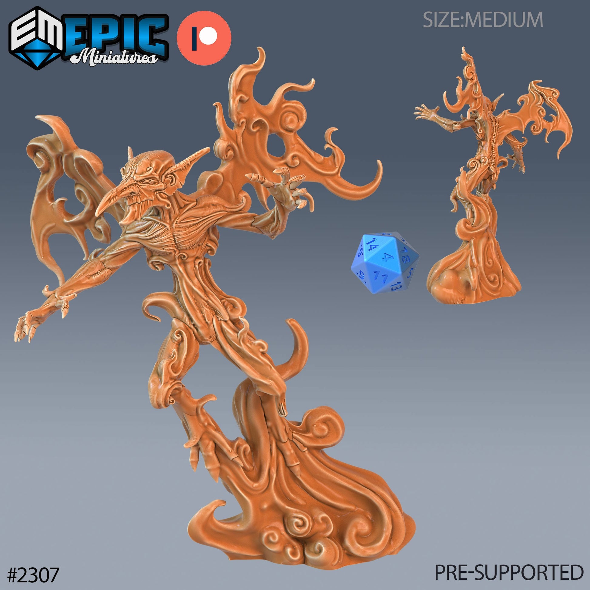 Smoke Mephit - Epic Miniatures 