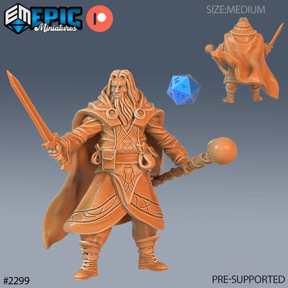 Wizard Adventurer - Epic Miniatures 