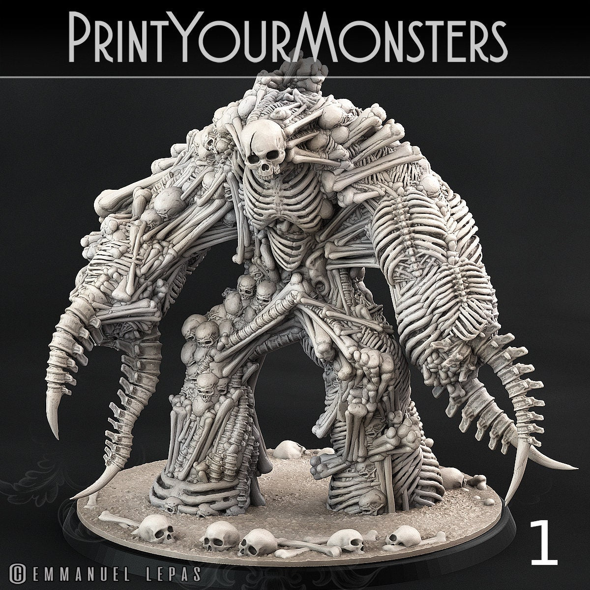 Bone Golem - Print Your Monsters 