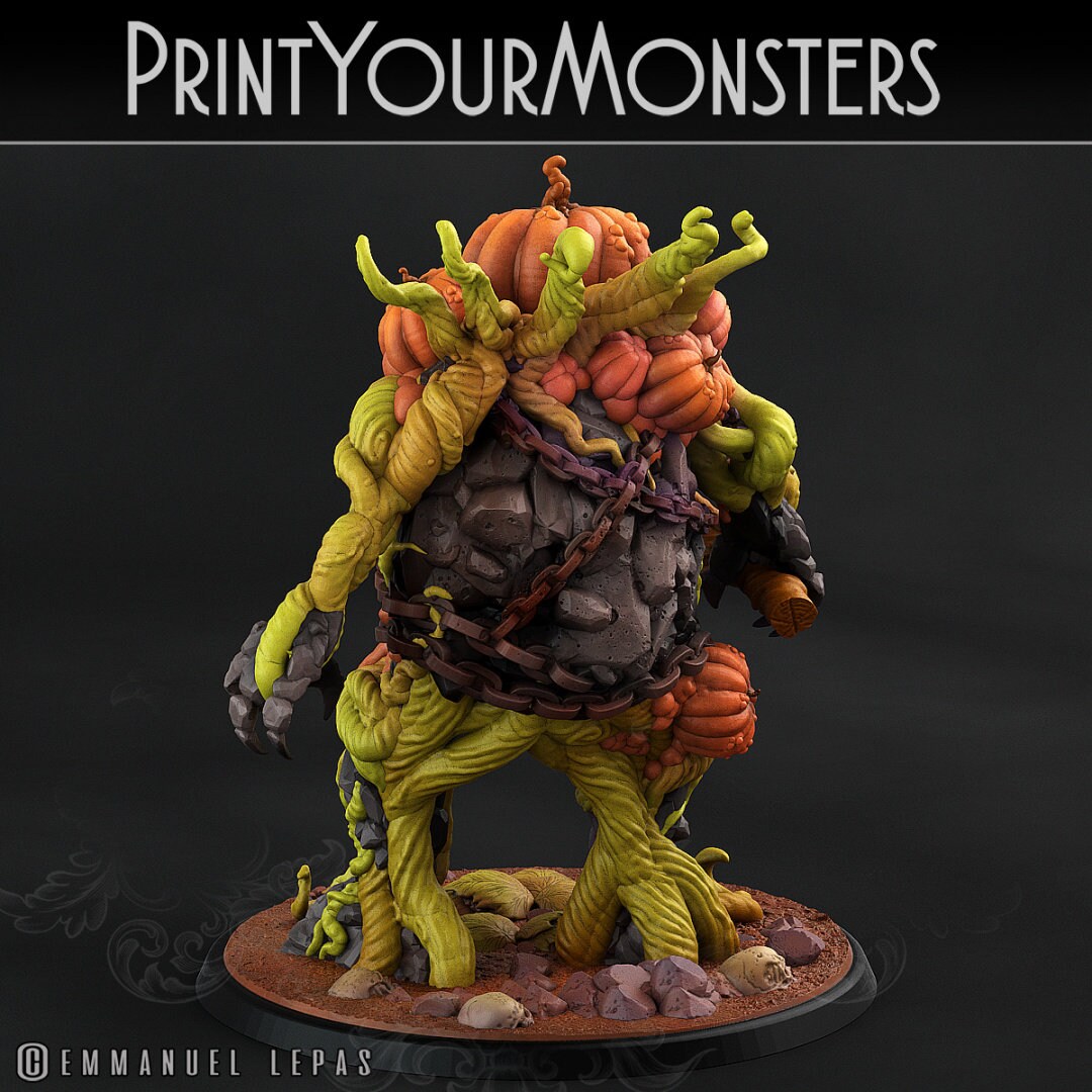 Smilling Killer Giant Pumpkin - Print Your Monsters 