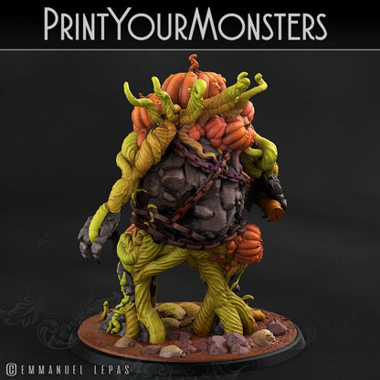 Smilling Killer Giant Pumpkin - Print Your Monsters 