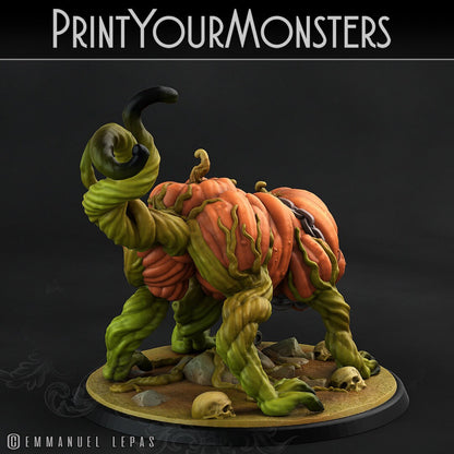 Dangerous Pumpkin Dog - Print Your Monsters 