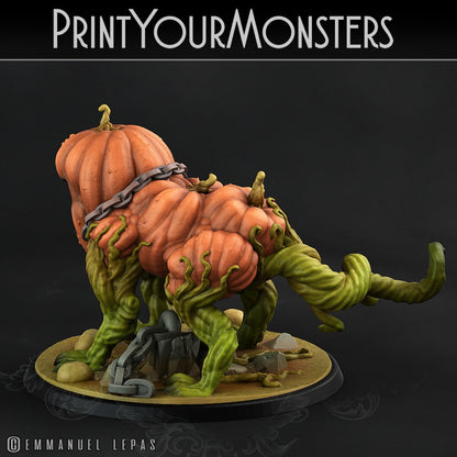 Dangerous Pumpkin Dog - Print Your Monsters 