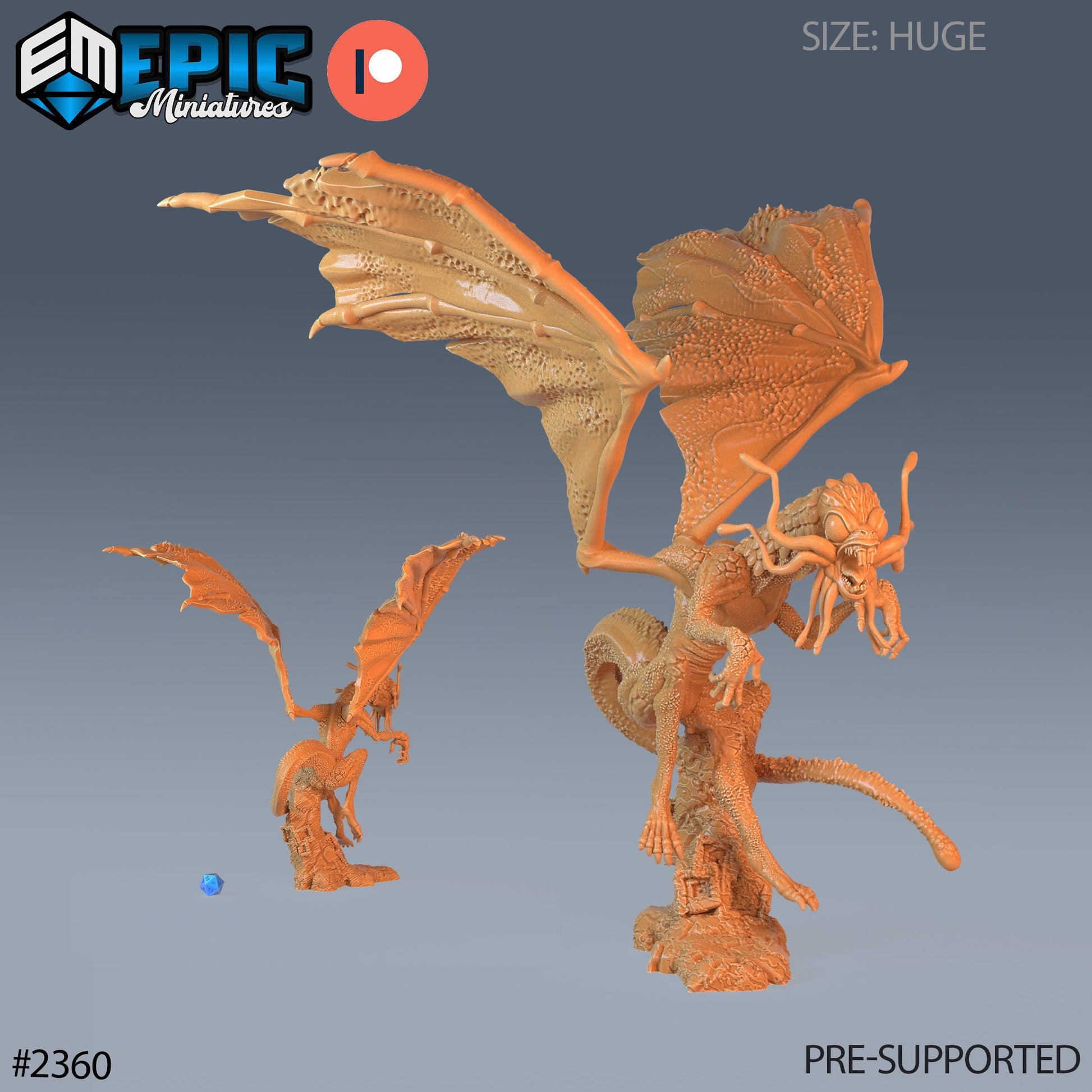 Jabberwock Dragon - Epic Miniatures 