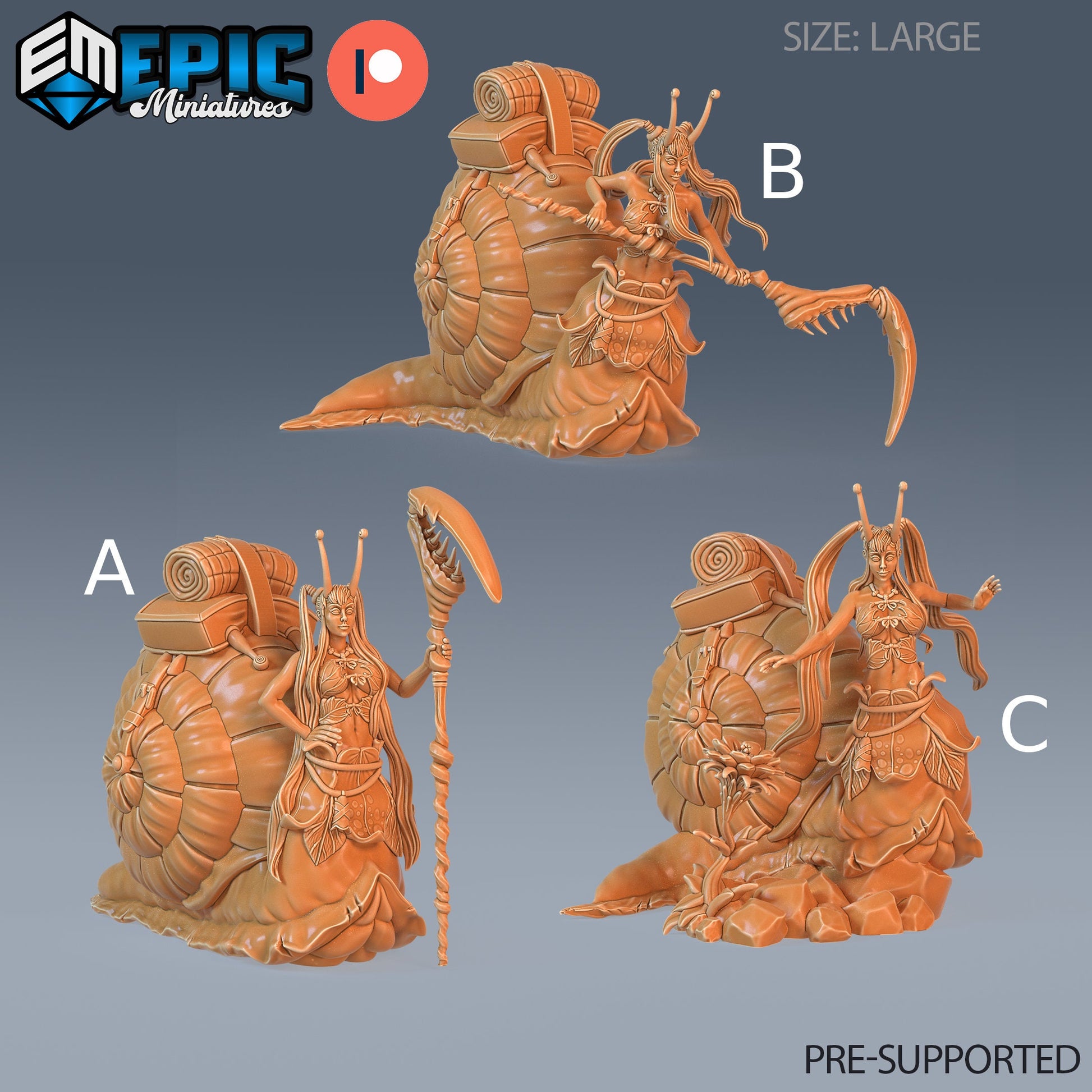 Snail Girl- Epic Miniatures 