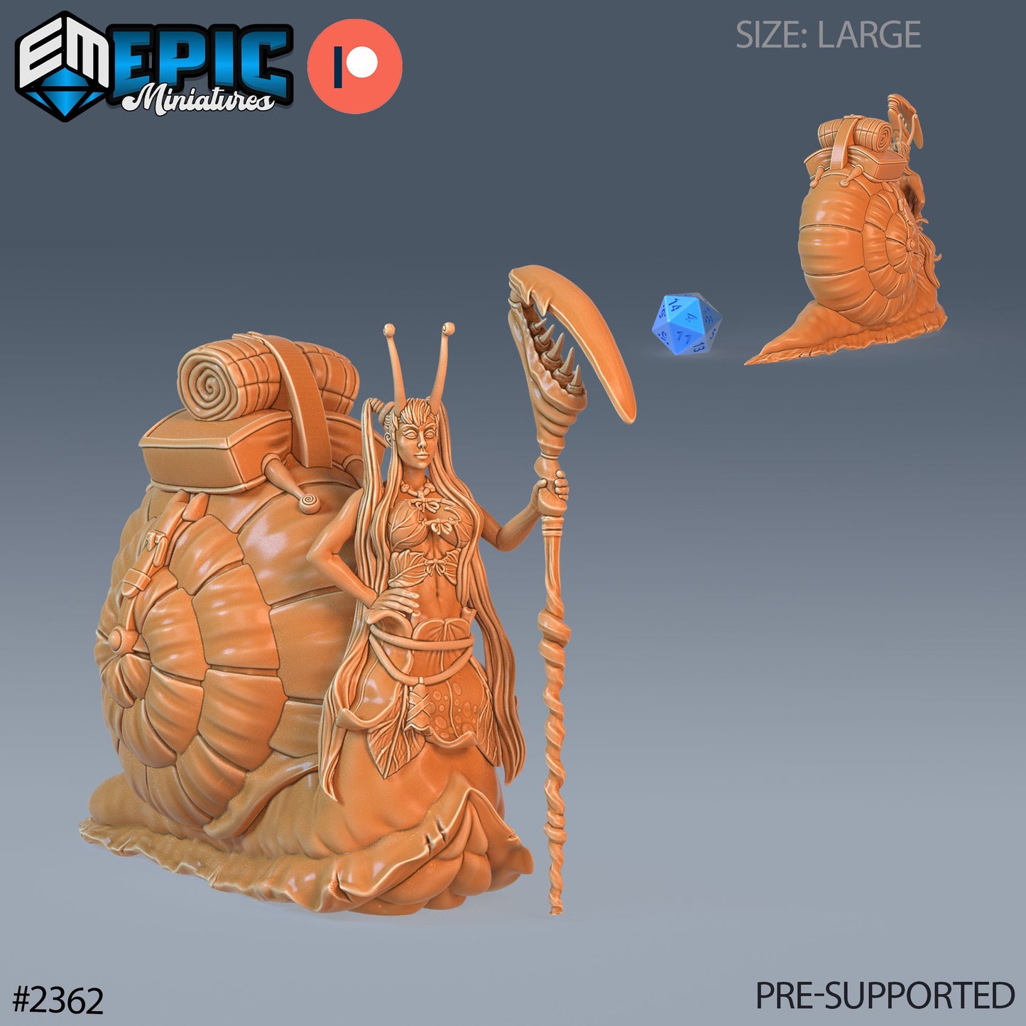Snail Girl- Epic Miniatures 