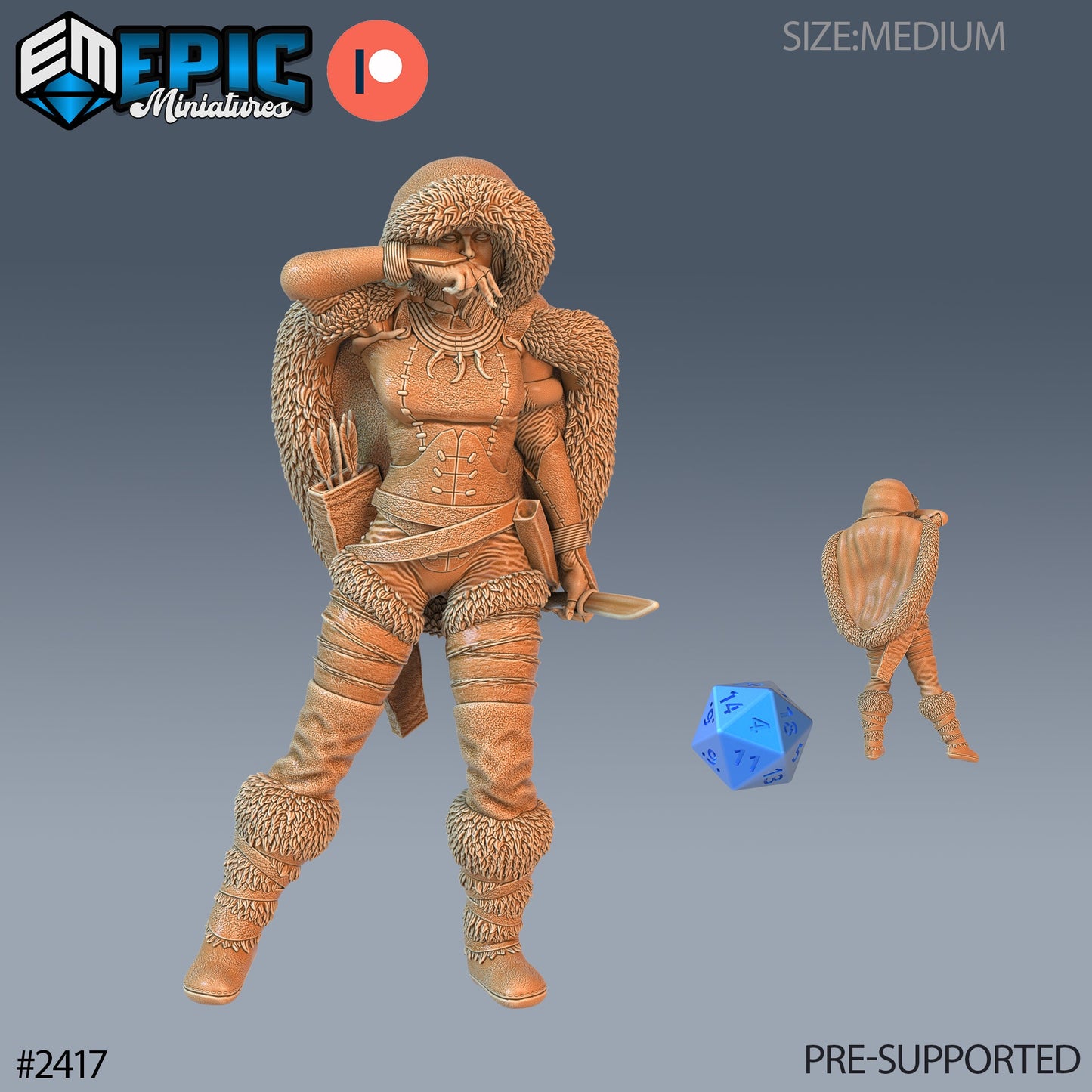 Northern Tribes Warrior - Epic Miniatures 