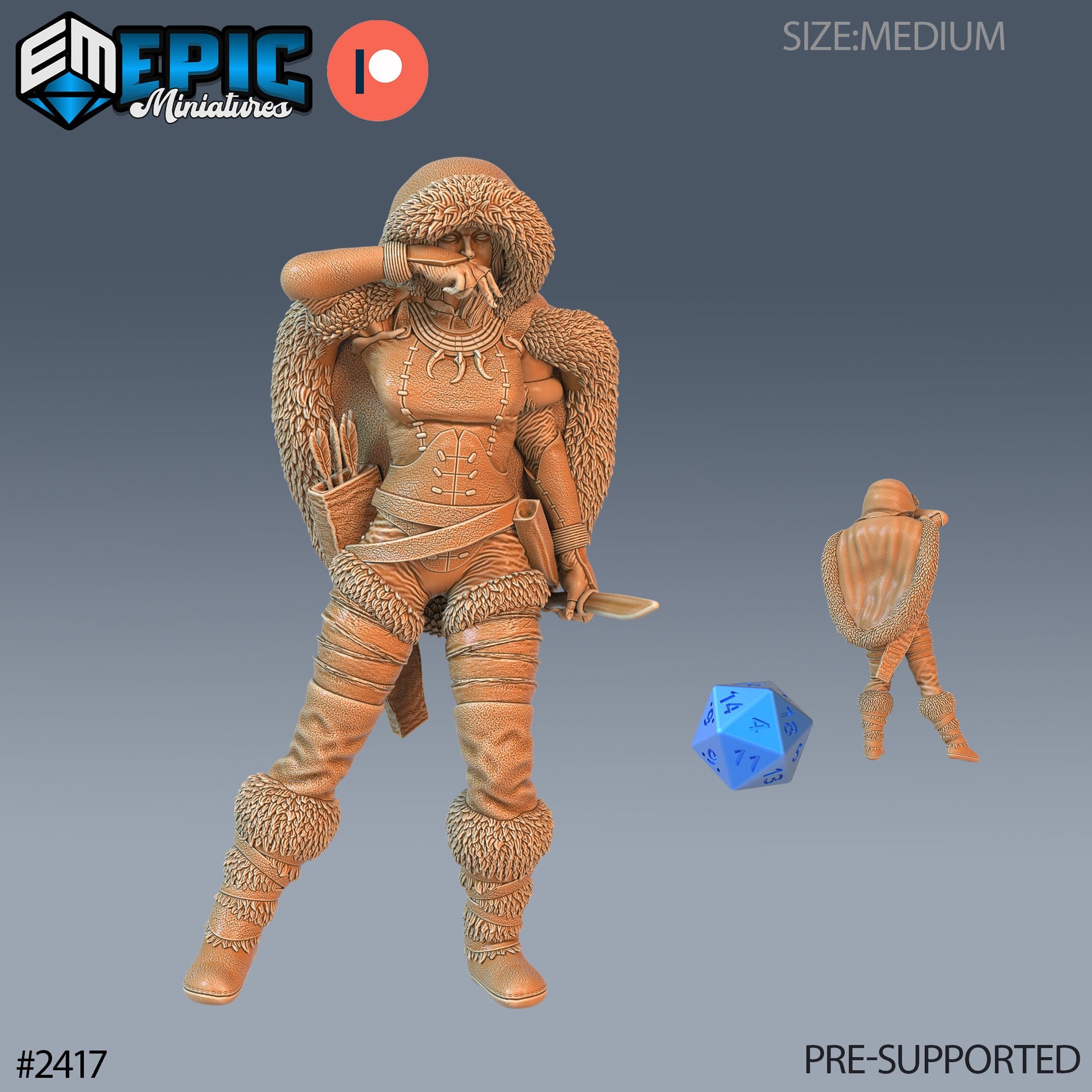 Northern Tribes Warrior - Epic Miniatures 