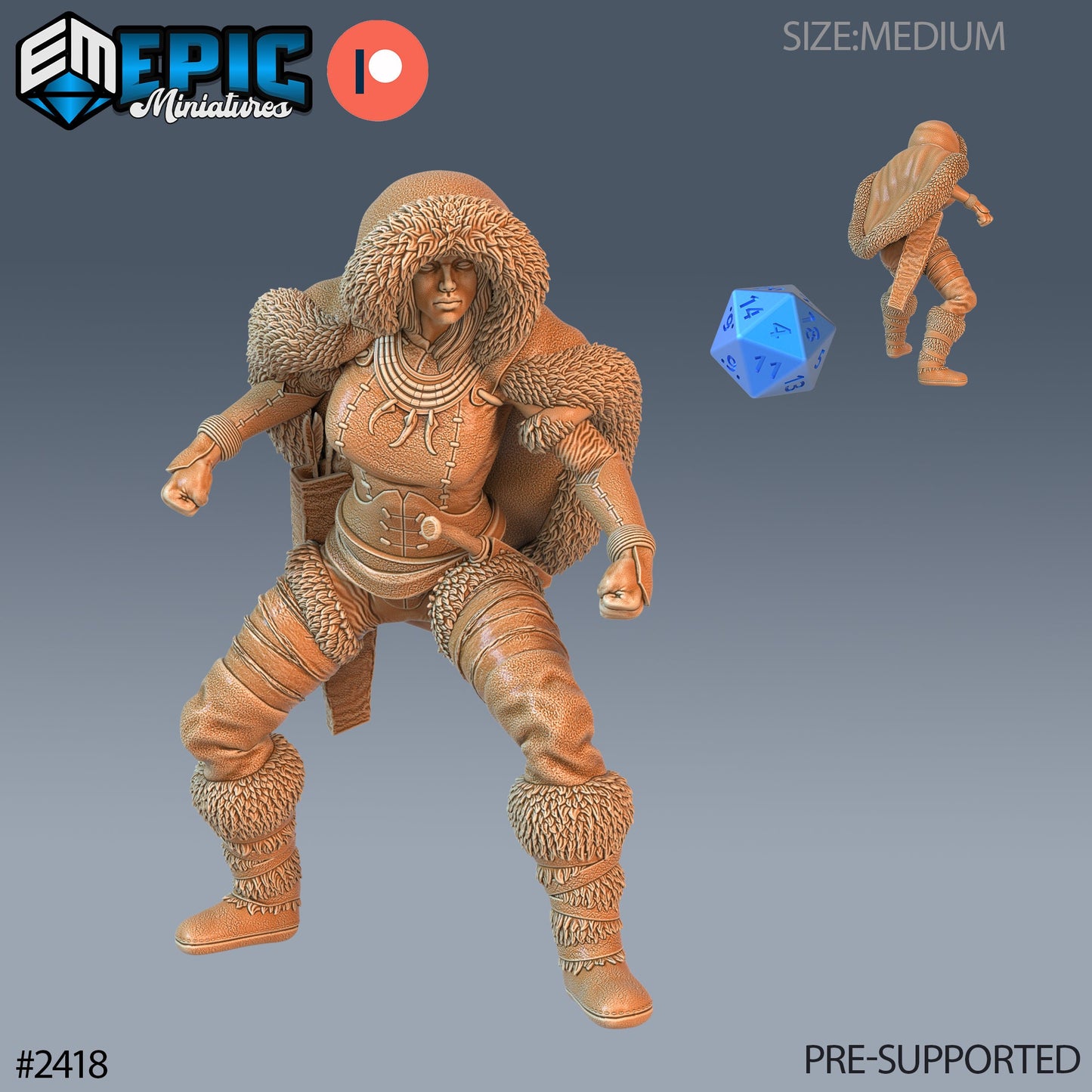 Northern Tribes Warrior - Epic Miniatures 