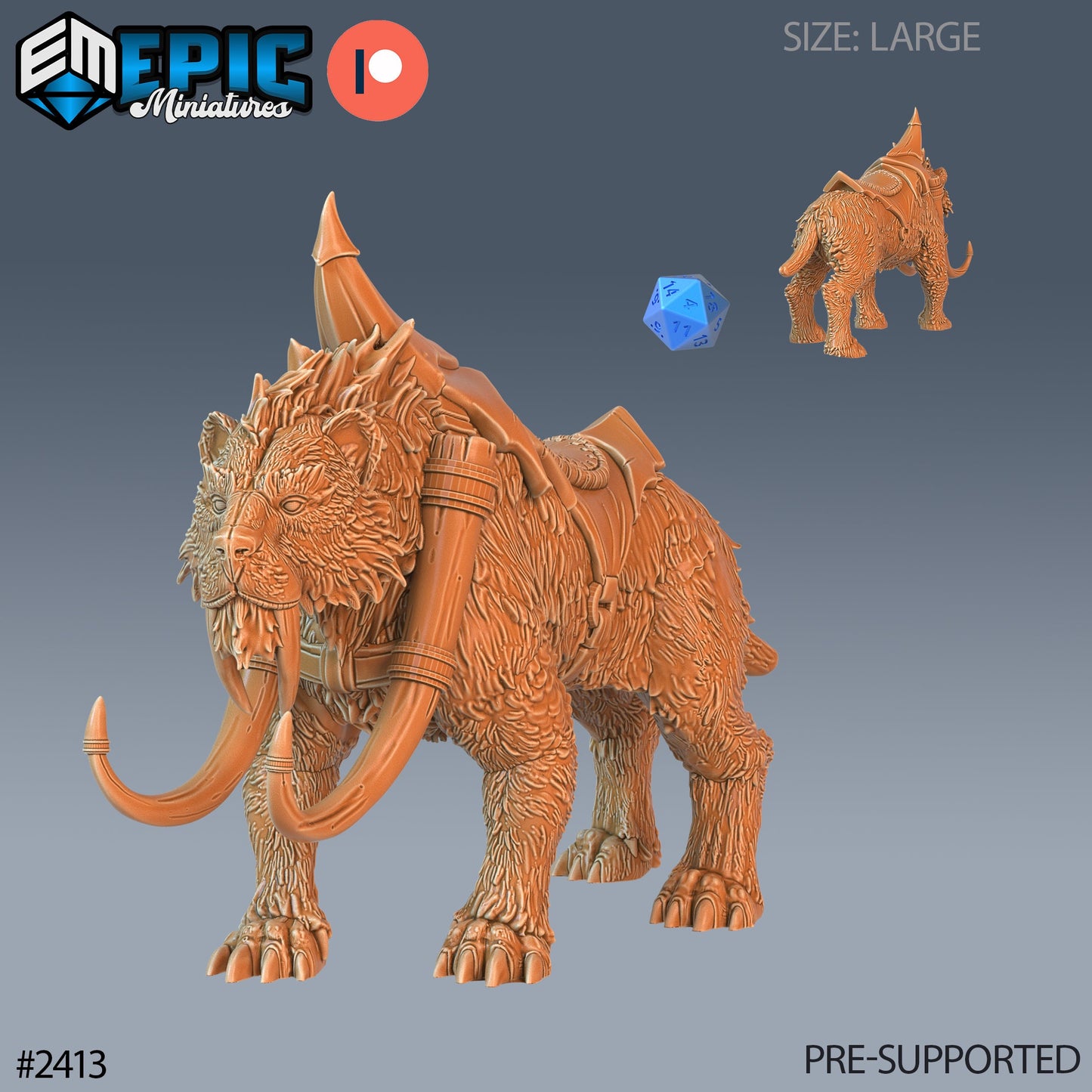 Sabertooth Tiger - Epic Miniatures 