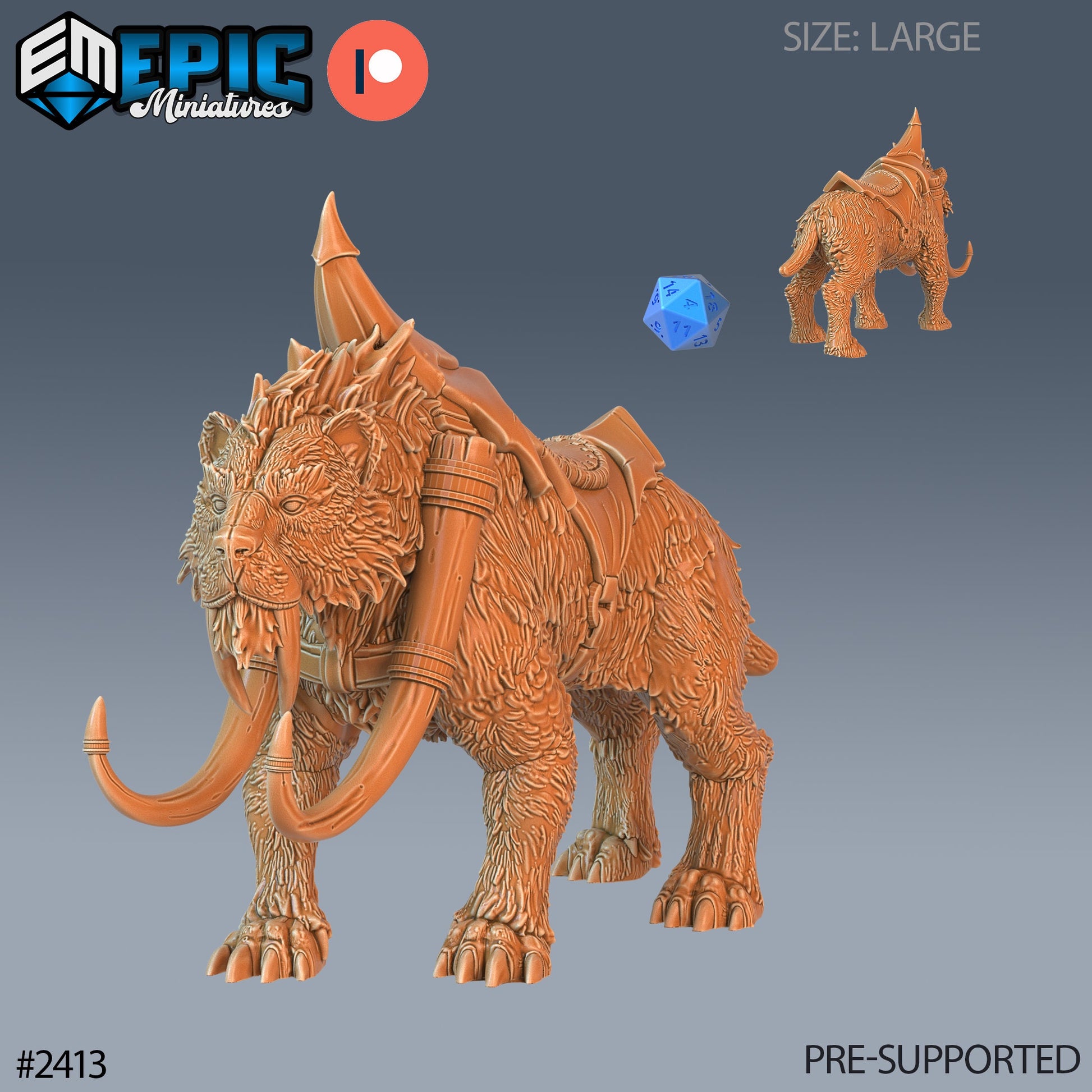Sabertooth Tiger - Epic Miniatures 
