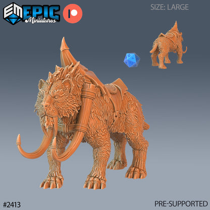 Sabertooth Tiger - Epic Miniatures 
