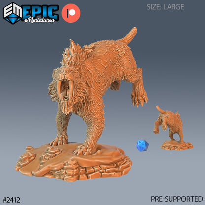 Sabertooth Tiger - Epic Miniatures 