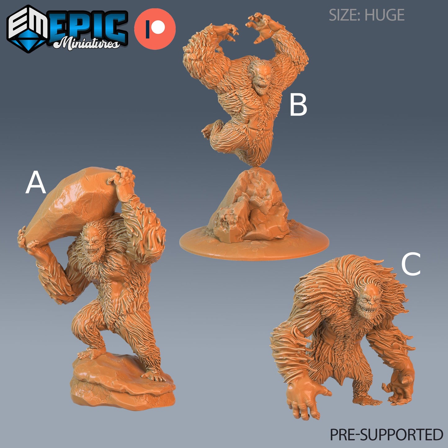 Yeti Abomination - Epic Miniatures 