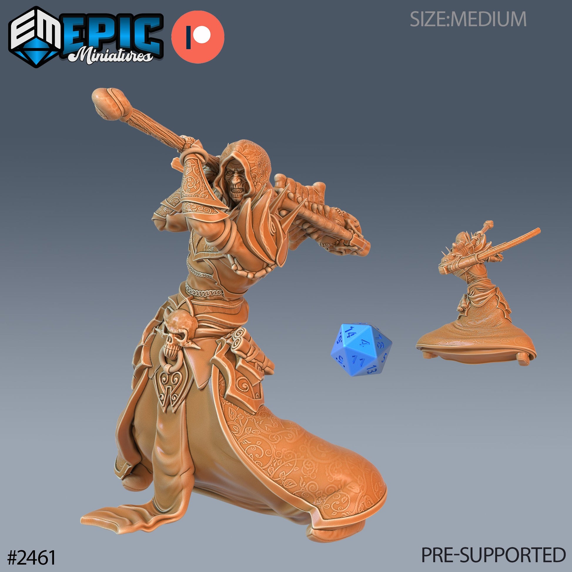 Necromancer Adventurer - Epic Miniatures 