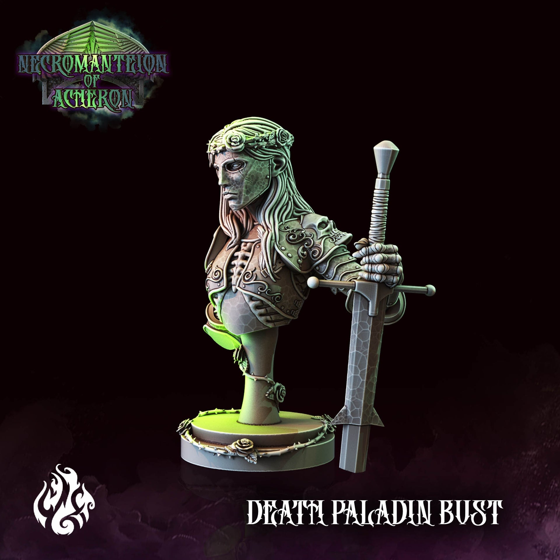 Death Paladin Bust- Crippled God Foundry - Necromanteion of Archeron 
