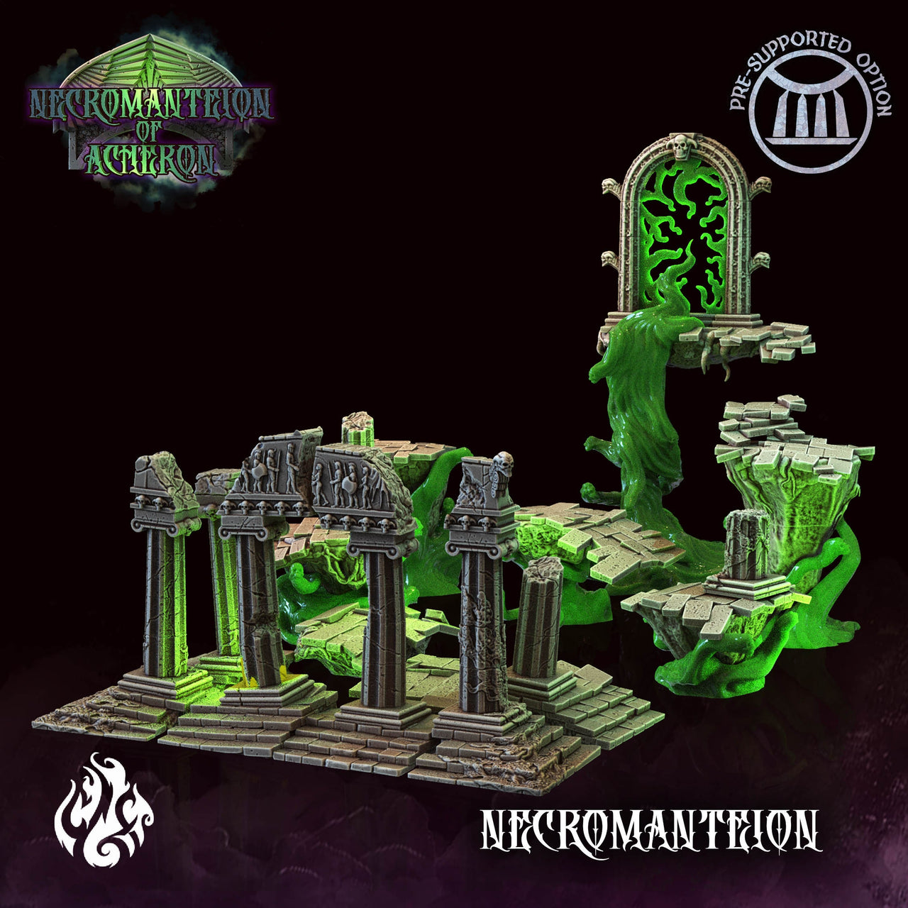 Necromantio Ruins Terrain - Crippled God Foundry - Necromanteion of Archeron 