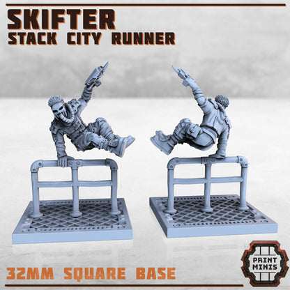 Skifter, Stack City Runner - Print Minis 