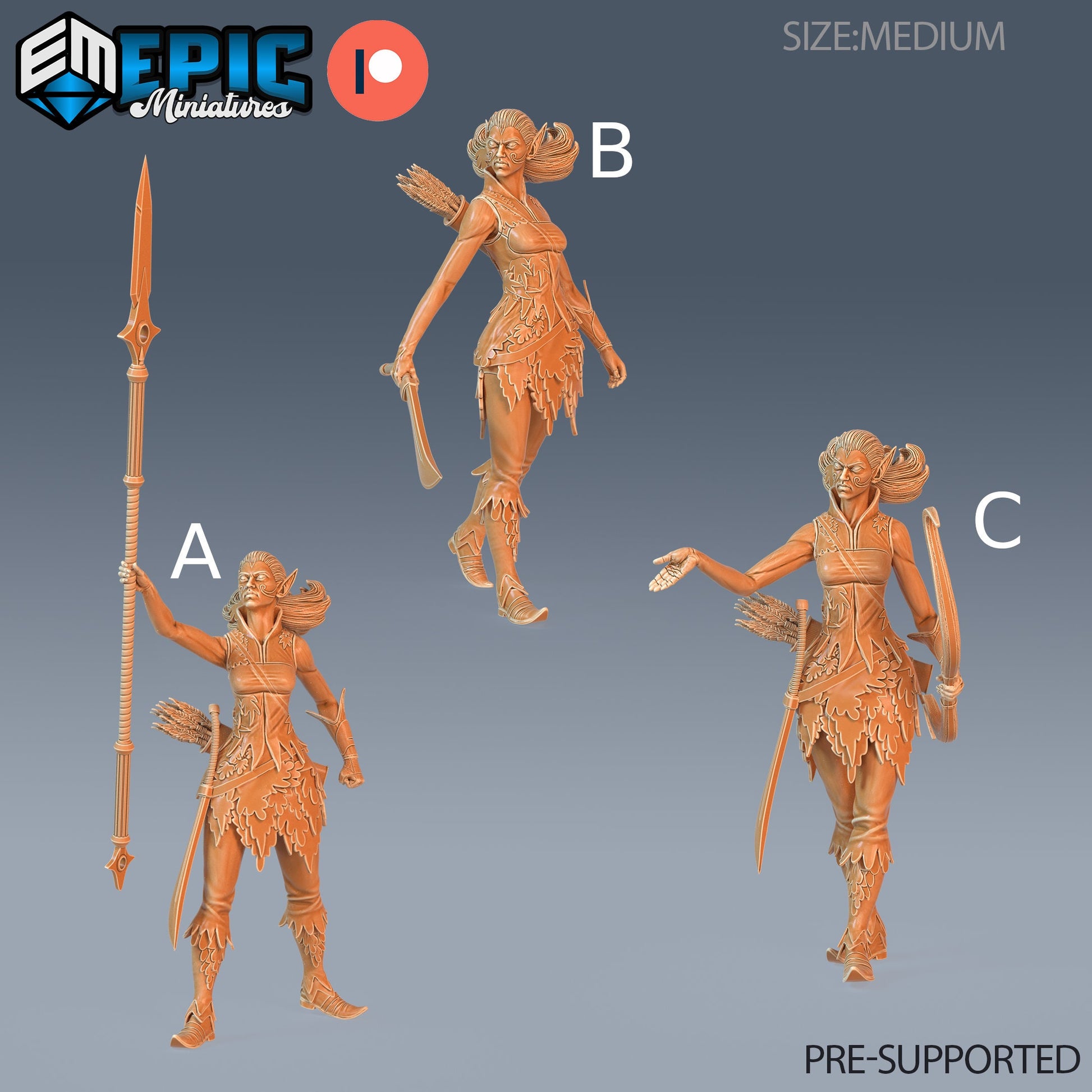 Fey Elf Aurumn - Epic Miniatures 
