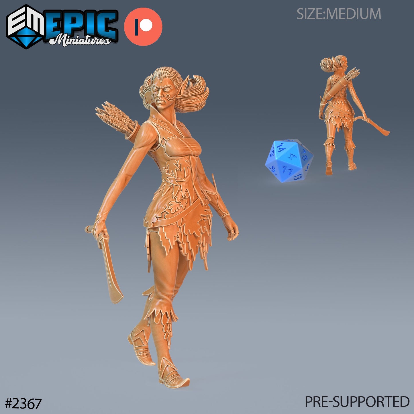 Fey Elf Aurumn - Epic Miniatures 