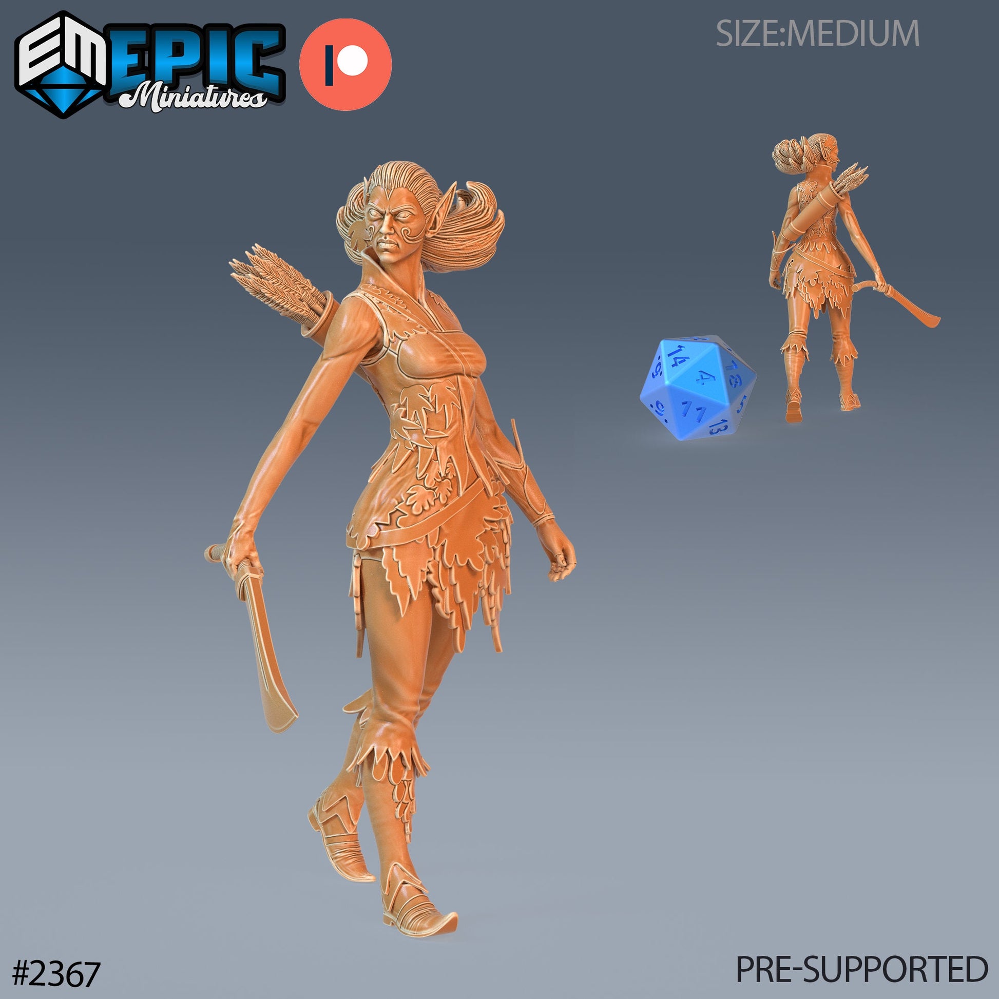 Fey Elf Aurumn - Epic Miniatures 