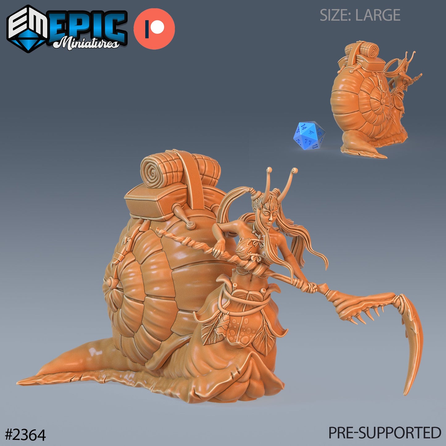 Snail Girl- Epic Miniatures 