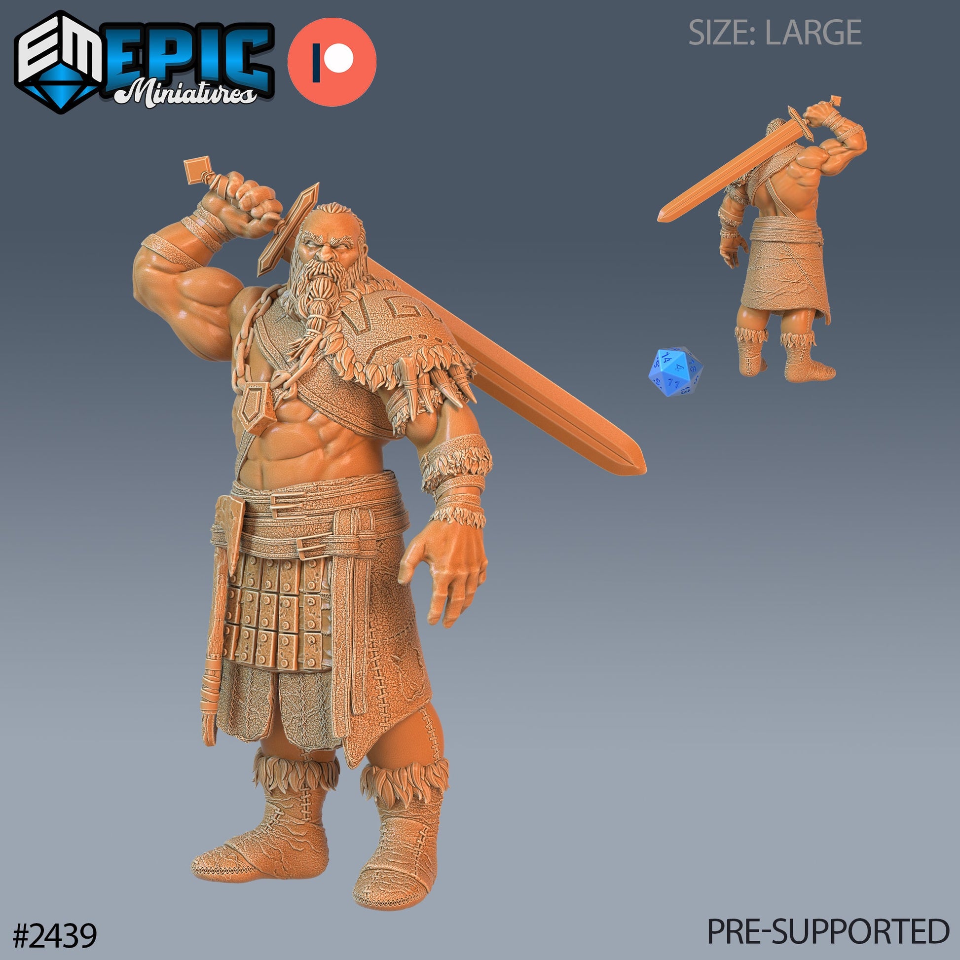 Half Frost Giant- Epic Miniatures 