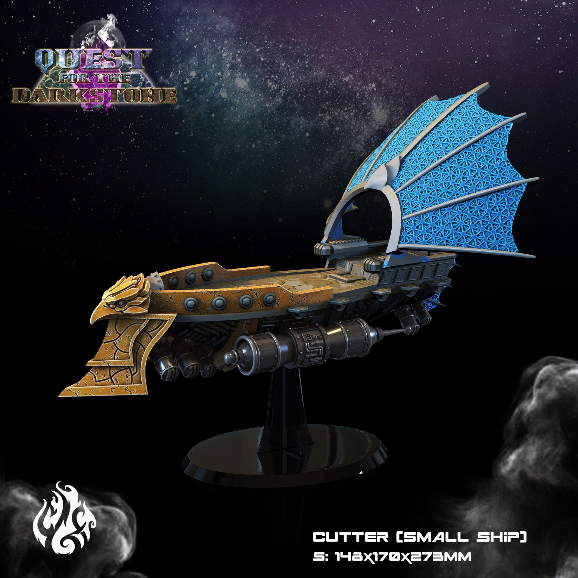Cutter,  Small Space Ship - Crippled God Foundry - Quest for The DarkStone 