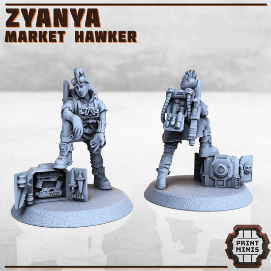 Zyanya, Market Hawker - Print Minis 