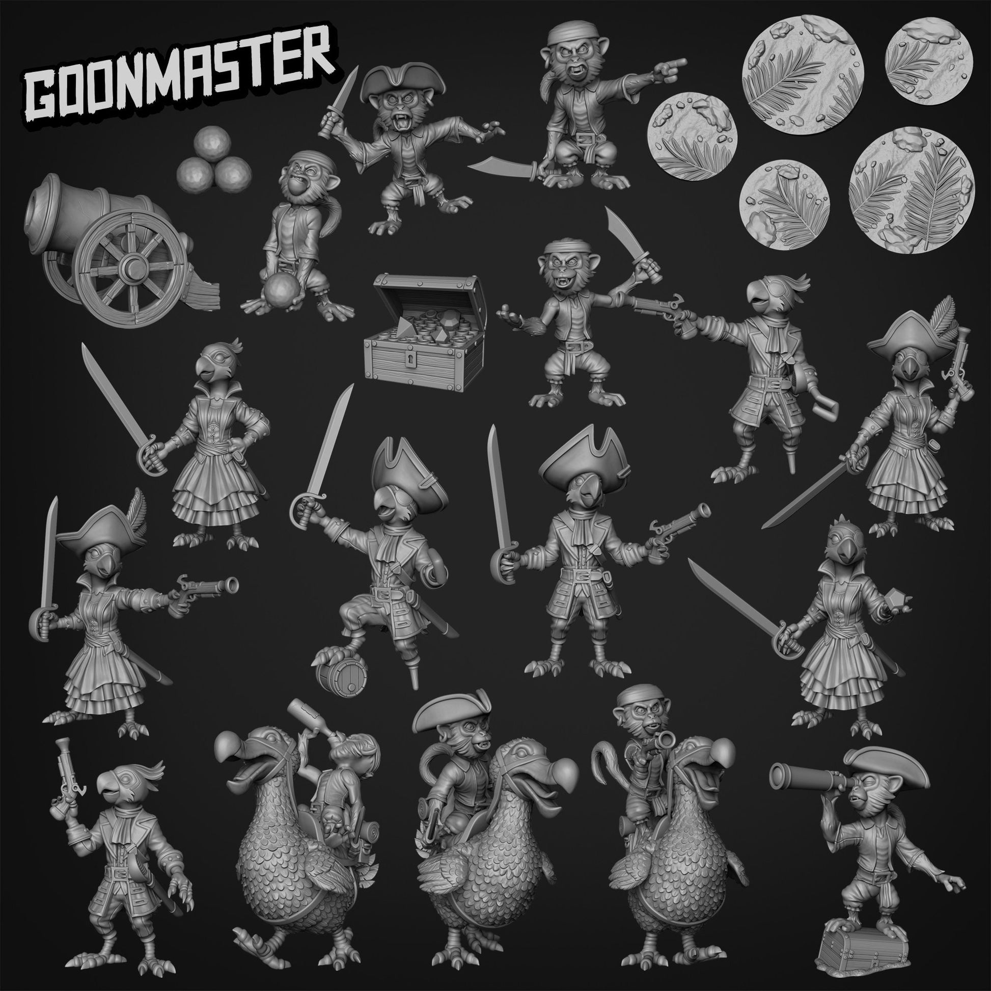Male Parrot Pirate - Goonmaster 