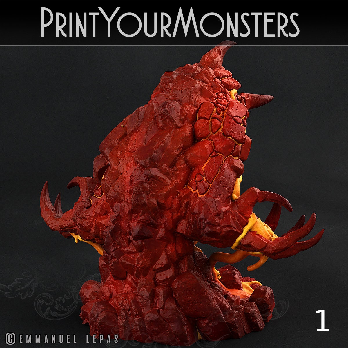 Infernal Magma Elementals - Print Your Monsters 