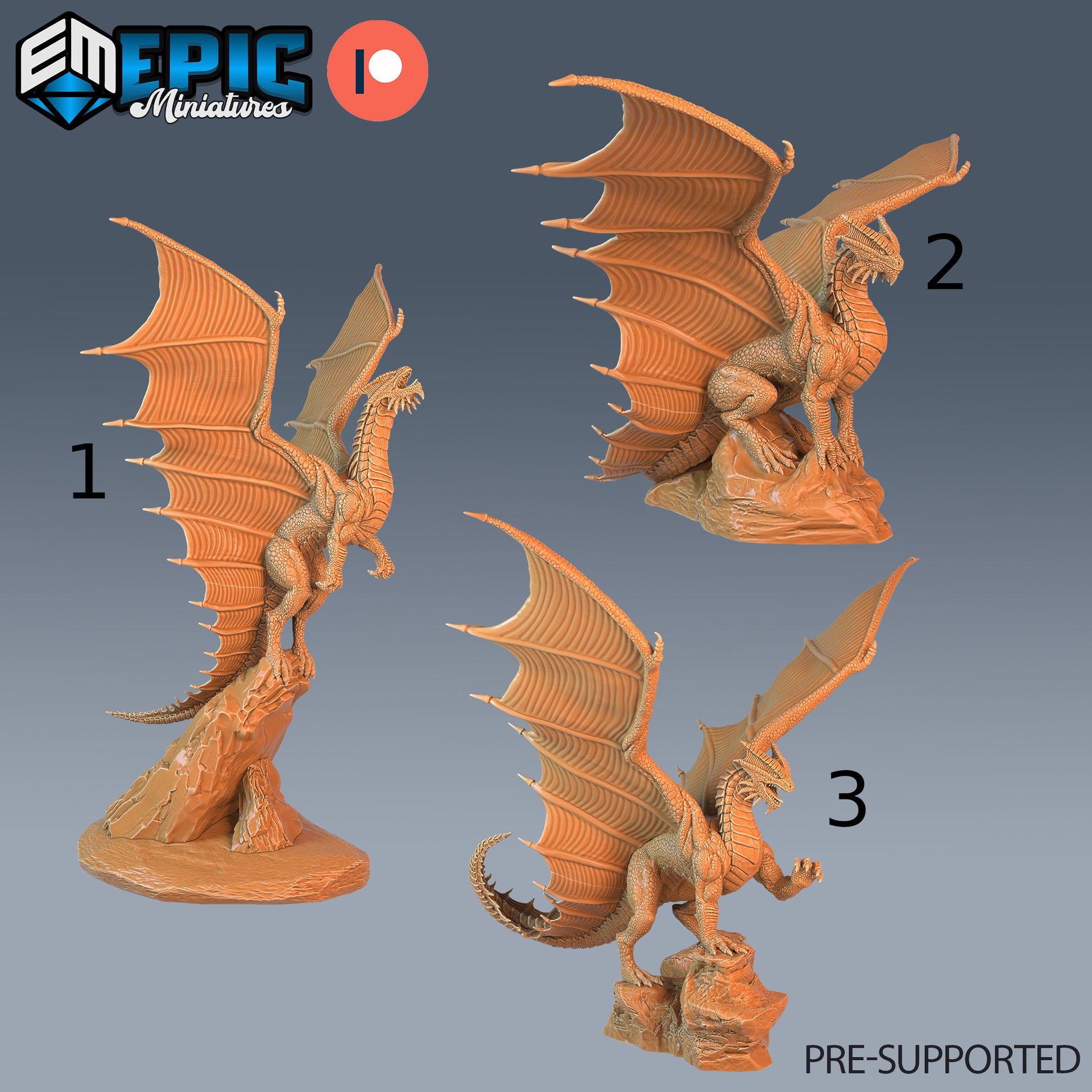 Copper Dragon - Epic Miniatures 