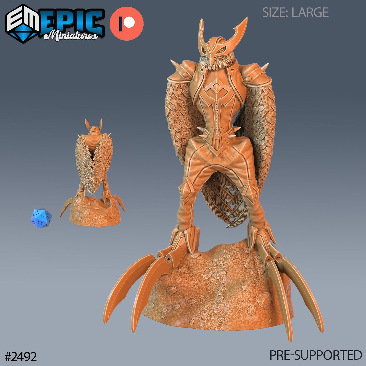 Owl Harpy - Epic Miniatures 